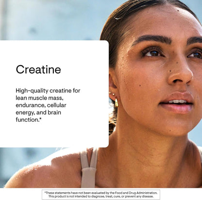 Thorne Creatine for Lean Muscle Mass, Endurance, Cellular Energy & Brain Function - 90 Servings