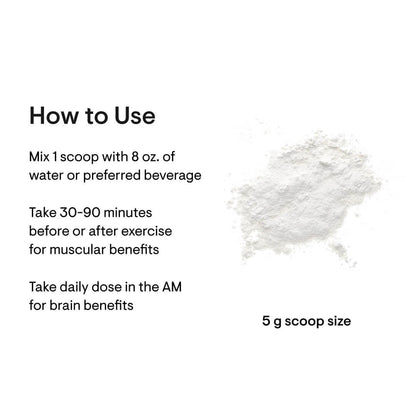 Thorne Creatine for Lean Muscle Mass, Endurance, Cellular Energy & Brain Function - 90 Servings