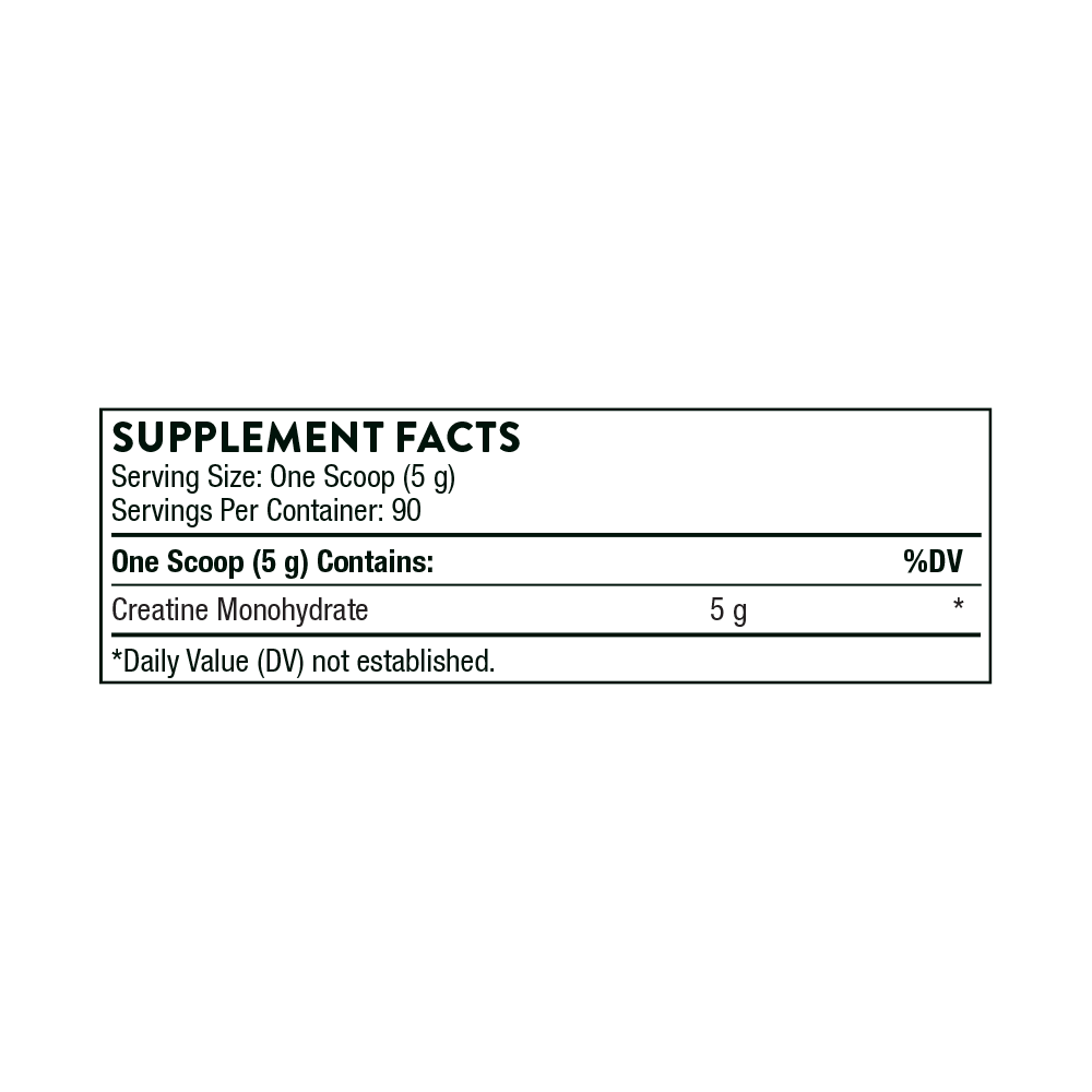 Thorne Creatine for Lean Muscle Mass, Endurance, Cellular Energy & Brain Function - 90 Servings