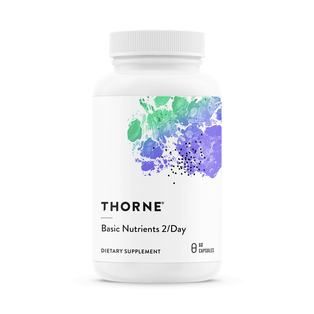 Thorne Basic Nutrients 2/Day - Daily Multi with Key Nutrients - 60 Capsules